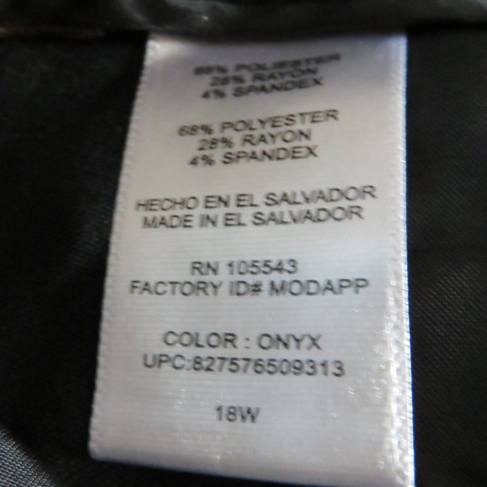 Daisy Fuentes Straight Leg Dress Pant | Onyx - Picture 7 of 9